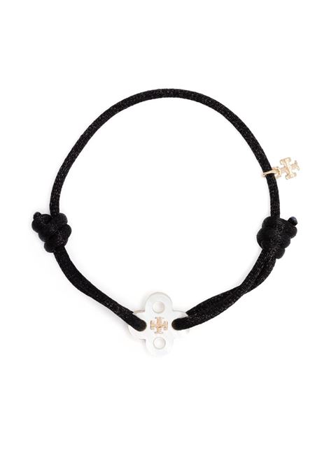 Bracciale Kira Clover in nero Tory Burch - donna